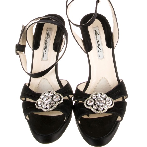 Brian Atwood Satin Sandals - Picture 3 of 5